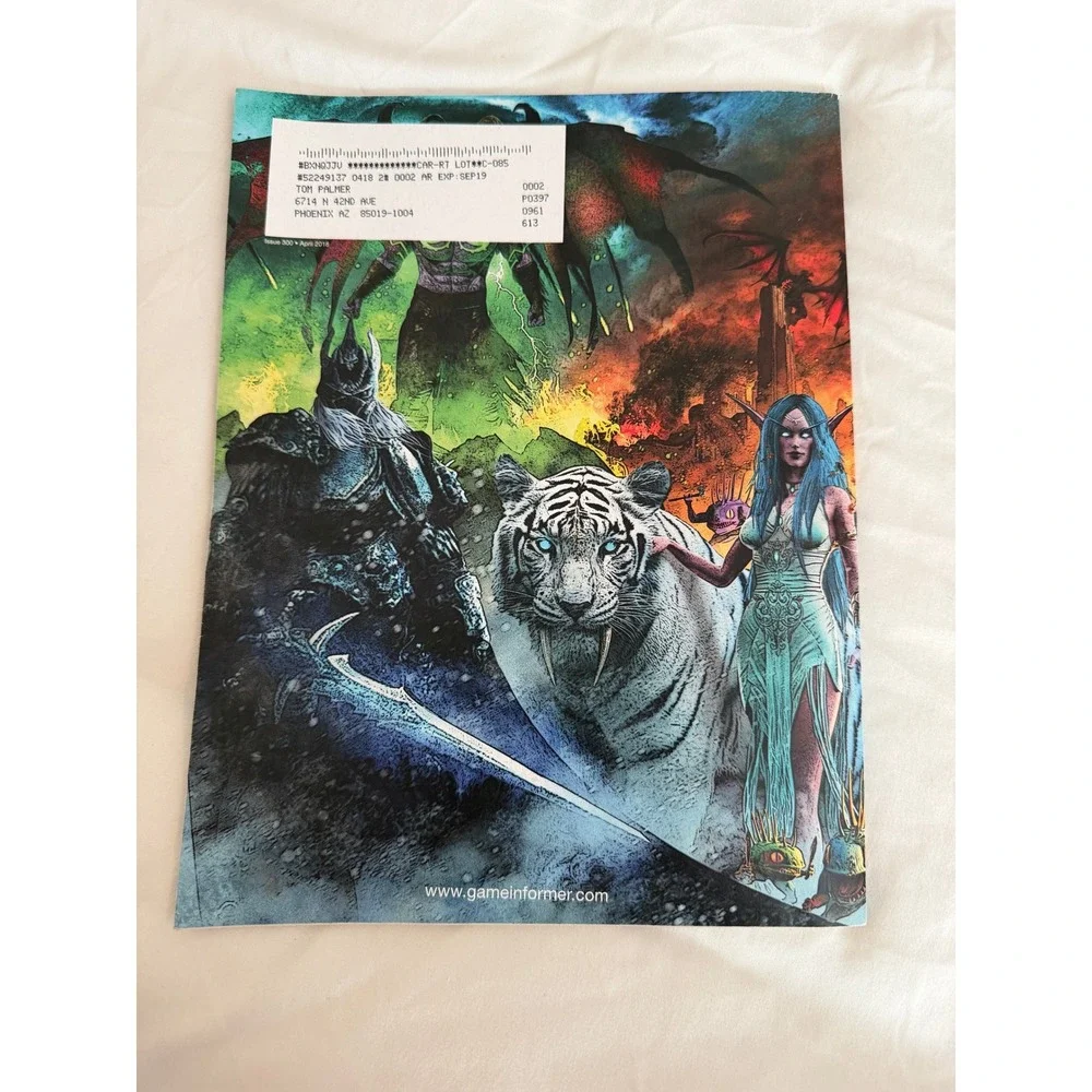 Game Informer Issue 300 April 2018 World of Warcraft Cover Top 300 Games List